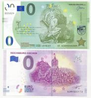 Németország 2018. Loreley - St. Goarhause - MEMO EURO 0 Eurós szuvenír bankjegy + 2019. Reichsburg Cochem - Euro Souvernir 0 Eurós szuvenír bankjegy T:I