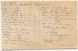 Nicoise / French folklore - modern silk card (creases)