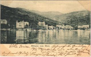 1900 Abbazia, Opatija; vom Meer