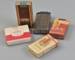 5 db különféle bontatlan doboz külföldi cigaretta