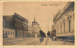 Belgrade, Beograd; Rue du roi Milan / street