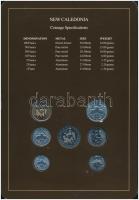 Új-Kaledónia 1985-1991. 1Fr-100Fr (7xklf), "Coin Sets of All Nations" forgalmi szett felbé...