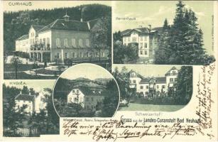 1900 Terme Dobrna, Bad Neuhaus bei Cilli; Landes Curanstalt, Curhaus, Herrenhaus, Hygiea, Schweizerhof, Wiesenhaus, Post- und Telegrafen Amt / spa, sanatorium, hotel, villas, post and telegraph office.