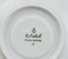 Eschenbach porcelán mokkás készlet, jelzett, apró kopások, lepattanások, kanna m: 23cm, csésze d: 11...