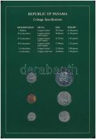 Panama 1982-1984. 1c-1B (6xklf), "Coin Sets of All Nations" forgalmi szett felbélyegzett k...