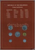 Fülöp-szigetek 1985-1988. 1s-2P (7xklf), "Coin Sets of All Nations" forgalmi szett felbély...
