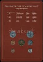 Nyugat-Szamoa 1974-1984. 1s-1T (7xklf), "Coin Sets of All Nations" forgalmi szett felbélye...