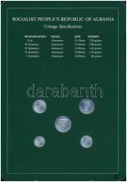 Albánia 1969. 5q-1L (5xklf), "Coin Sets of All Nations" forgalmi szett felbélyegzett karto...