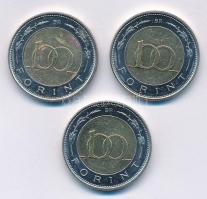 2002. 100Ft "Kossuth" (3x) T:1-,2 
Adamo FOEM1