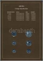 Aruba 1986. 5c-2 1/2Fl (6xklf), "Coin Sets of All Nations" forgalmi szett felbélyegzett ka...