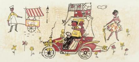 Staffel Limburg Echt Dom-Keramik fajansz süteményes tálca. Kézzel festett, jelzett, mázrepedésekkel,...