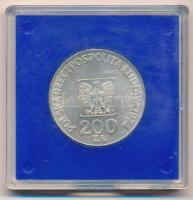 Lengyelország 1974. 200Zl Ag "A Lengyel Népköztársaság 30. évfordulója" műanyag dísztokban...