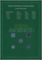 Banglades 1974-1984. 1p-50p (5xklf), "Coin Sets of All Nations" forgalmi szett felbélyegze...