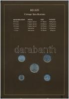 Belize 1979-1983. 1c-50c (5xklf), "Coin Sets of All Nations" forgalmi szett felbélyegzett ...