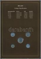 Belize 1979-1983. 1c-50c (5xklf), "Coin Sets of All Nations" forgalmi szett felbélyegzett ...