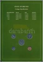 Brunei 1987-1988. 1s-50s (5xklf), "Coin Sets of All Nations" forgalmi szett felbélyegzett ...