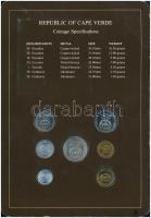 Zöld-foki Köztársaság 1977-1982. 20c-50E (7xklf), "Coin Sets of All Nations" forgalmi szet...