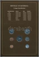 Botswana 1981-1984. 1th-1P (7xklf), "Coin Sets of All Nations" forgalmi szett felbélyegzet...