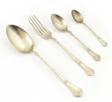 Berndorf alpakka 12 személyes evőeszköz készlet díszdobozban. Jelzett, jó állapotban