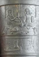 4 db-os ón díszpohár készlet, jelzett, különféle méretek, m: 5 cm - 11 cm