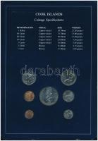 Cook-szigetek 1983. 1c-1$ (7xklf), "Coin Sets of All Nations" forgalmi szett felbélyegzett...