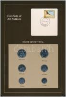 Eritrea 1991. 1c-100c (6xklf), Coin Sets of All Nations forgalmi szett felbélyegzett kartonlapon T:1,1- Eritrea 1991. 1 Cent - 100 Cents (6xdiff) Coin Sets of All Nations coin set on cardboard with stamp C:UNC,AU