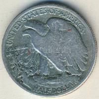 USA 1944D 1/2$ Ag "Walking" T:3-