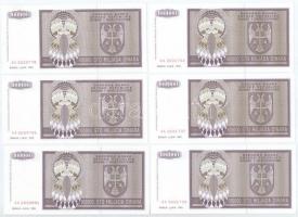 Bosznia-Hercegovina / Szerb Köztársaság / Banja Luka 1993. 100.000D (6x) T:I
Bosnia and Hercegovina...