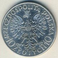 Lengyelország 1932. 10Zl Ag T:2/3+