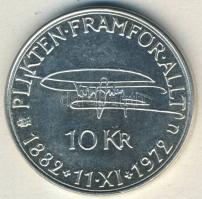 Svédország 1972. 10K Ag "VI.Gusztáv 90. születésnapja" T:2+