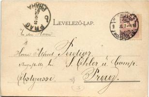 1897 (Vorläufer!) Miskolc, Városi bérház, görög és minoriták temploma, Erzsébet fürdő. Gedeon és Tár...