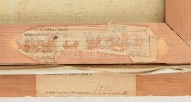 Fóth Ernő (1934-2009): Csendélet . Olaj, vászon. Jelzett. A hátoldalán autográf felirattal és Képcsa...