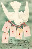 Pigeon post Emb. Litho