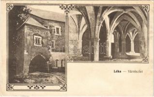 Léka, Lockenhaus; vár belső / castle interior