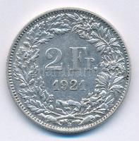 Svájc 1921. 2Fr Ag T:2 Switzerland 1921. 2 Francs Ag C:XF  Krause KM#21