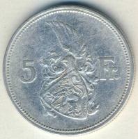 Luxemburg 1929. 5Fr Ag "Charlotte" T:3