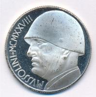Olaszország 1943. 20L Mussolini fantáziaveret T:2 (eredetileg PP) Italy 1943. 20 Lire Mussolini fantasy coin C:XF (originally PP)