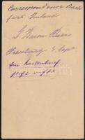 1894 Díjkiegészített díjjegyes levelezőlap Bangkokba érkezési bélyegzéssel, továbbirányítva Németors...