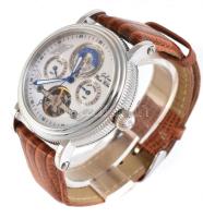 Graf von Monte Wehro automata karóra. bőr szíjjal, újszerű, működő állapotban d: 42 mm