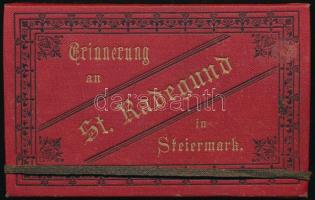 cca 1890 St Radegund in Steiermark 12 vizitkártya méretű fotót tartalmazó leporello / 12 vintage pho...