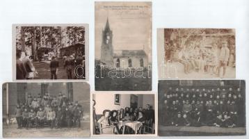 5 db katonai fotólap + 3 fotó + 2 háborús képeslap