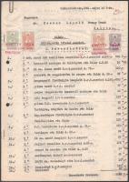 1927-1950 Vegyes okmányok és papírrégiség: számlák (közte fejléces), szállítólevelek, születési anya...