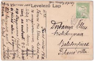 1912 Pöstyén, Piestany; Fürdőkocsi / Curhotel Infanterist / spa carriage (EK)