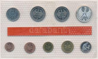 NSZK 1974F 1pf-5M (9xklf) forgalmi szett műanyag tokban T:BU
GFR 1974F 1 Pfennig - 5 Mark (9xdiff) ...