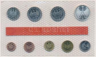 NSZK 1974G 1pf-5M (9xklf) forgalmi szett műanyag tokban T:BU
GFR 1974G 1 Pfennig - 5 Mark (9xdiff) ...