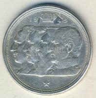 Belgium 1949. 100Fr Ag "4 király" T:3 ph.