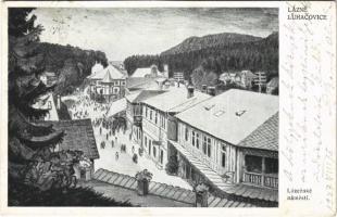 1927 Lázne Luhacovice, Lázenské námestí / Kurplatz / spa, bath, square s: Joza Nastoupil