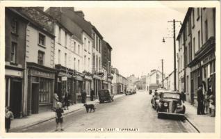 Tipperary, Church Street, shops of W. Barlow and E. Worath, automobiles