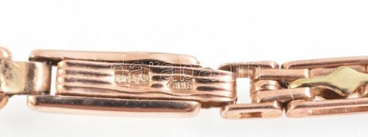 Arany (Au) 9K karlánc, szakadt, 17cm, 9g