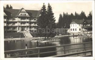 1937 Felsőzúgó-fürdő, Ruzsbachfürdő, Bad Ober Rauschenbach, Kúpele Vysné Ruzbachy; fürdő, villa / spa, bath, villa. Pollyák photo